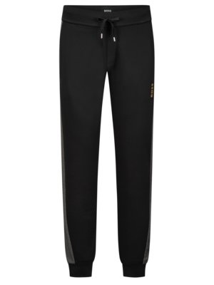 Homewear Joggpants mit seitlichen Kontrast-Streifen