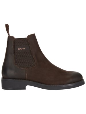 Chelsea Boots aus Rindsleder mit Blockabsatz