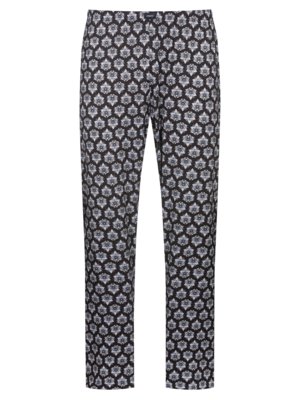 Pyjama-Hose aus Modal mit Allover-Print und Stretchanteil