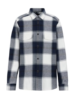 Overshirt in Flanell-Qualität mit Karo-Muster