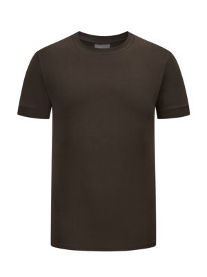 T-Shirt Drynamic mit Rippbündchen und Stretchanteil