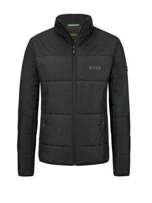 Wattierte Jacke mit gummierten Logo-Details, Block-X