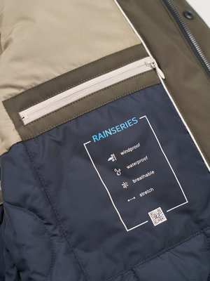 Funktionsparka Rainseries mit Label-Aufnäher