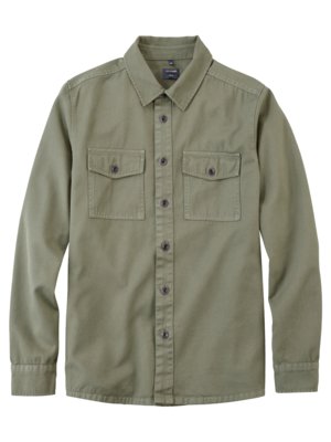 Casual, Overshirt aus Baumwolle, Regular Fit