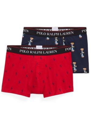 2er Pack Boxer Trunks mit Logo-Prints und Stretchanteil