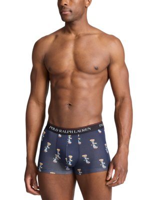 2er Pack Boxer Trunks mit Logo-Prints und Stretchanteil