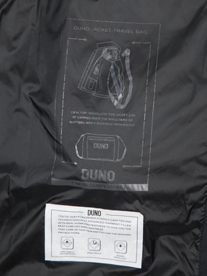 Ultraleichter Daunenparka mit Stretchanteil und Logo-Aufnäher