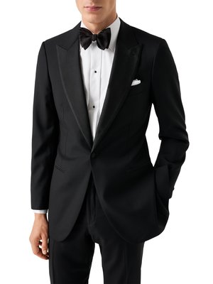 Smokinghemd mit fein gestreiftem Brustplastron, Contemporary