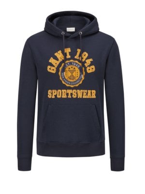 Hoodie mit großem Label-Print auf der Brust