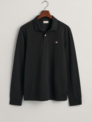 Langarm Poloshirt in Piqué-Qualität, Regular Fit