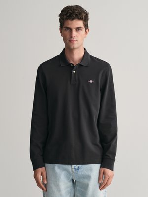 Langarm Poloshirt in Piqué-Qualität, Regular Fit