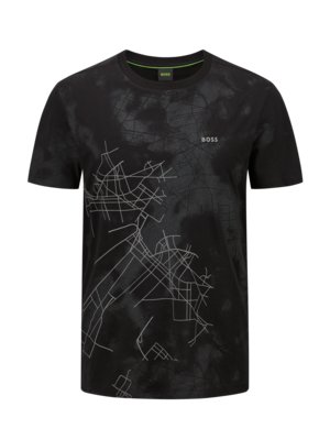 T-Shirt mit gummiertem Print mit HeiQ Mint-Technologie