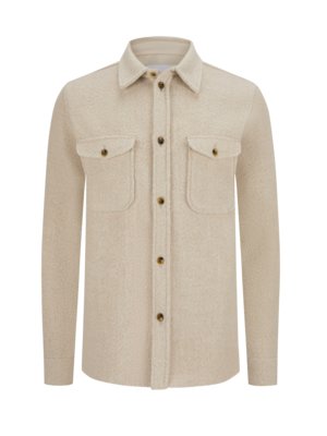 Overshirt in weicher Bouclé-Optik