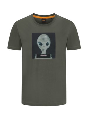 T-Shirt mit Alien-Motiv