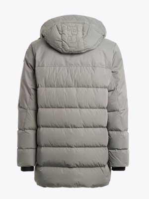 Daunenparka Hikari mit Logo-Patch und Kapuze