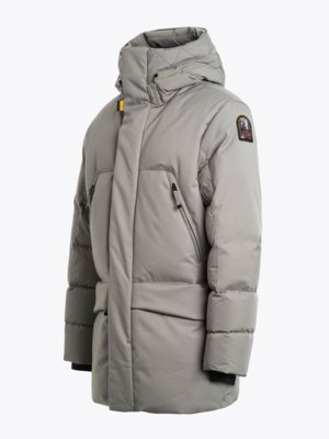 Daunenparka Hikari mit Logo-Patch und Kapuze