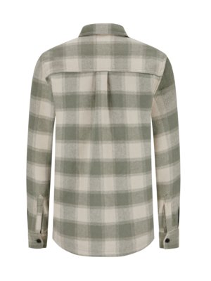 Flanell-Overshirt mit Karo-Muster