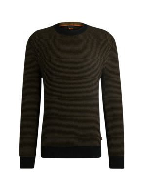 Pullover aus einem zweifarbigem Baumwollgemisch, Regular Fit