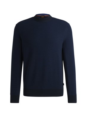 Pullover aus einem zweifarbigem Baumwollgemisch, Regular Fit