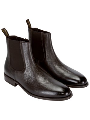 Chelsea-Boots-aus-Nappaleder-in-Narbenstruktur