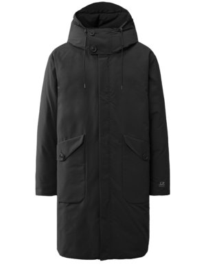 Lange Daunenjacke mit wasserabweisender Micro-M (R) Ausstattung