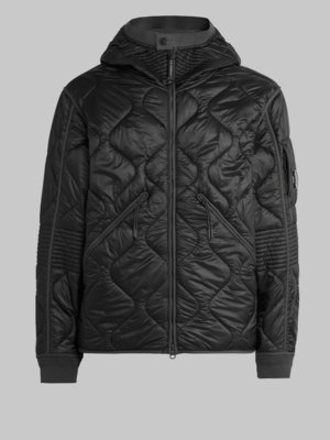 Steppjacke mit Logo-Patch und Primaloft-Isolation