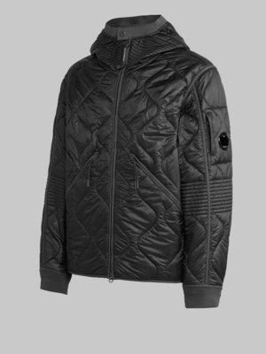 Steppjacke mit Logo-Patch und Primaloft-Isolation