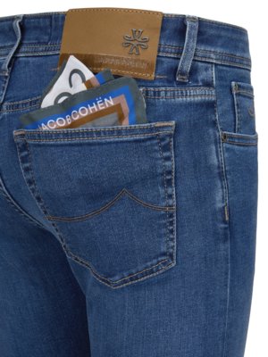 Jeans Bard mit Kontrast-Nähten, Slim Fit