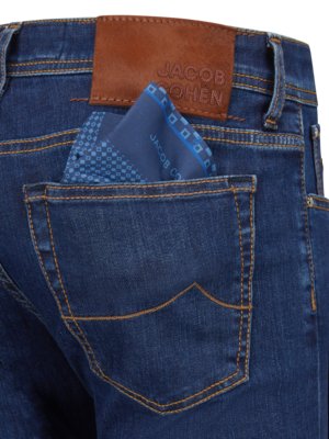 Jeans Bard mit Kontrast-Nähten, Slim Fit