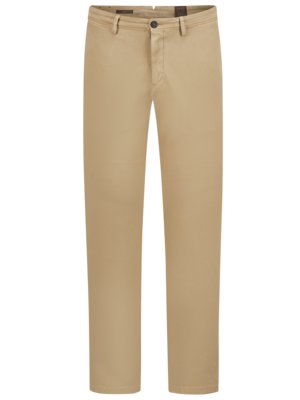 Glatte Chino aus elastischer Baumwolle, Slim Fit 