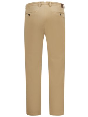 Glatte Chino aus elastischer Baumwolle, Slim Fit 