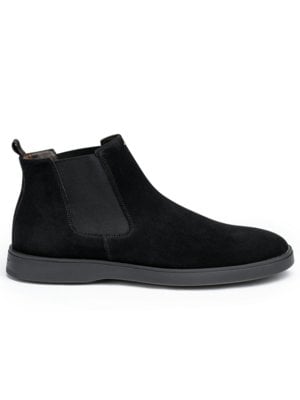 Leichte Chelsea Boots aus Veloursleder mit Sneaker-Sohle