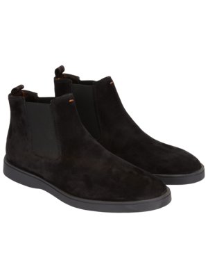 Leichte Chelsea Boots aus Veloursleder mit Sneaker-Sohle