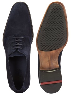 Leichte-Derby-Schnürschuhe-Garrison-aus-Veloursleder