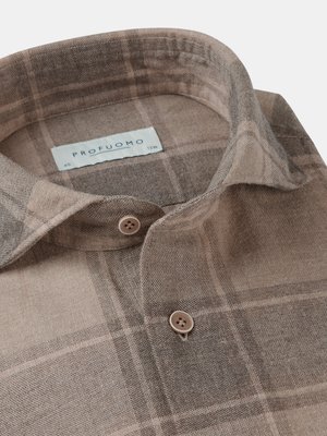 Flanellhemd mit Karo-Muster, Slim Fit