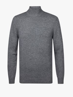 Pullover aus Merinowolle und Modal mit Stehkragen