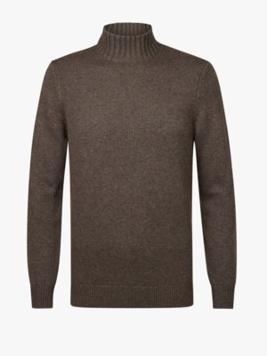 Pullover aus Merinowolle und Modal mit Stehkragen