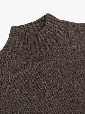 Pullover aus Merinowolle und Modal mit Stehkragen