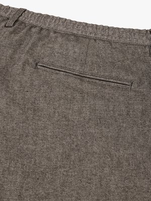 Flanellhose mit Dehnbund, Tunnelzug und Stretchanteil