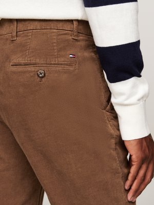 Cordhose Denton mit Stretchanteil, Straight Fit