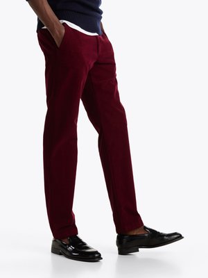 Cordhose Denton mit Stretchanteil, Straight Fit