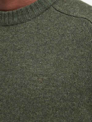 Pullover aus Wolle mit Label-Stickerei