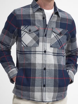 Festes Overshirt in Flanell-Haptik mit Tartanmuster