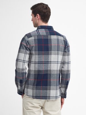 Festes Overshirt in Flanell-Haptik mit Tartanmuster