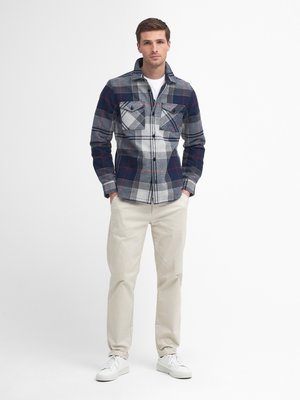 Festes Overshirt in Flanell-Haptik mit Tartanmuster