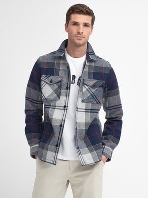 Festes Overshirt in Flanell-Haptik mit Tartanmuster