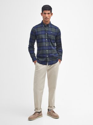 Flanellhemd mit Glencheck-Muster, Tailored Fit