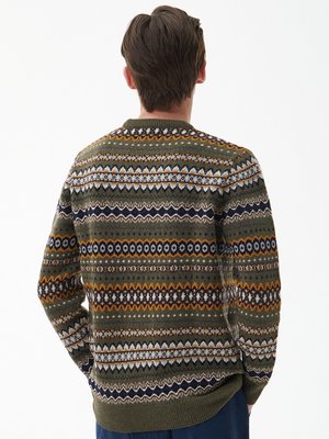 Pullover aus Wolle mit Norweger-Muster