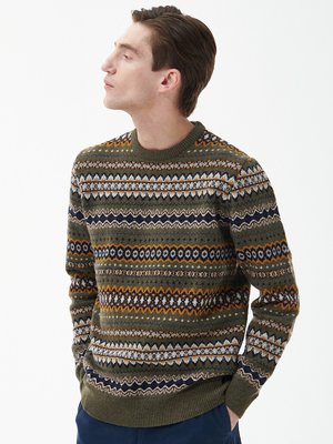 Pullover aus Wolle mit Norweger-Muster