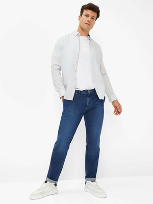 Chino Fabio in Denim-Qualität mit Stretchanteil, Modern Fit